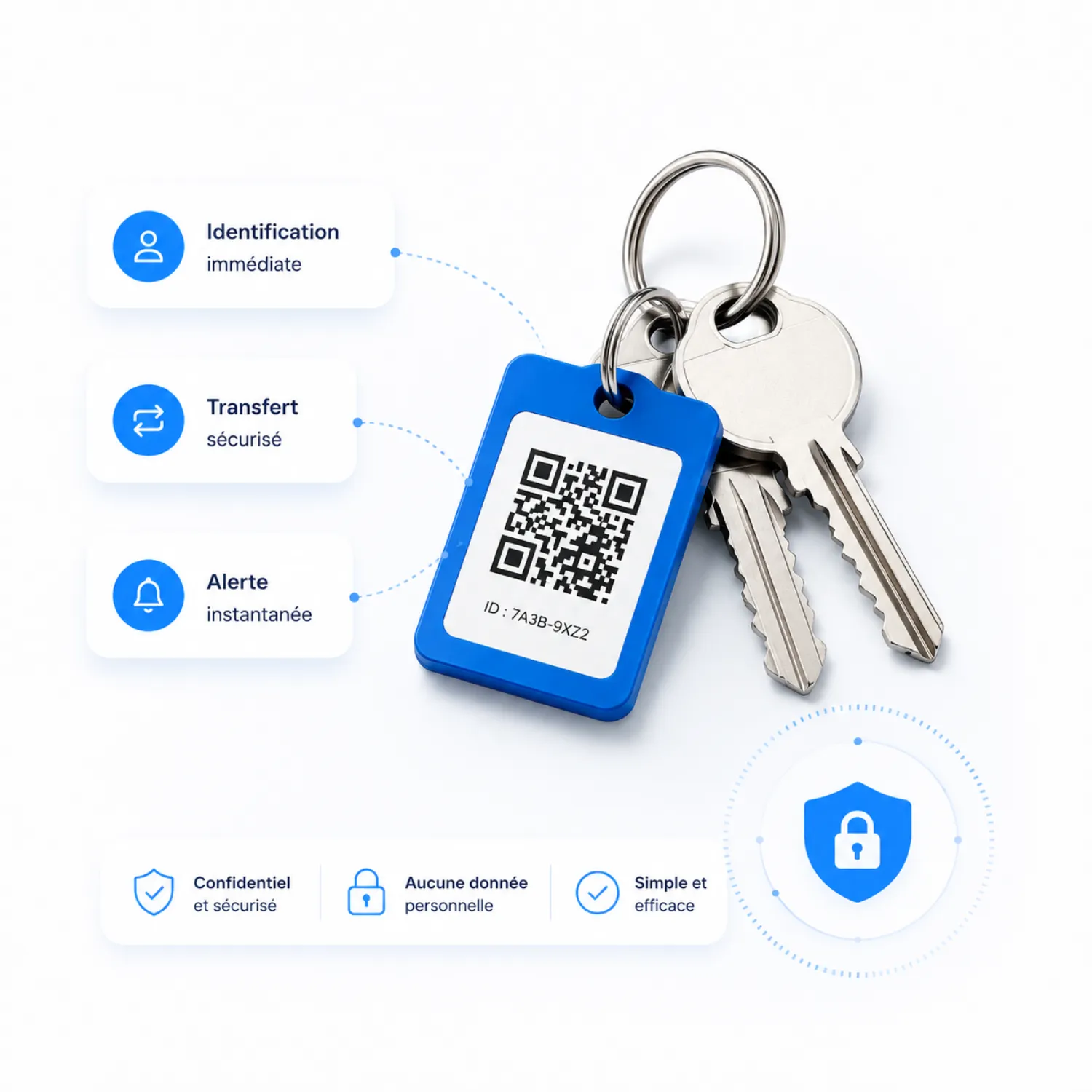 Trousseaux connectés par QR